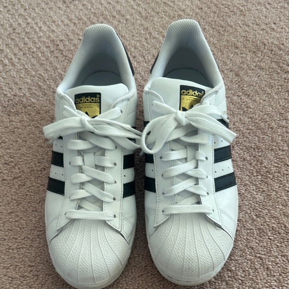 adidas Shoes - Adidas White and Black Sneakers for women size 9